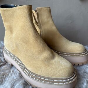 Proenza Schouler lug boot camel suede size 36